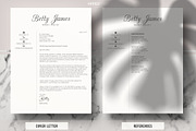 Cover Letter Template + Resume, CV, a Resume Template by HIRED Design Studio (Thumbnail 4 of 11)