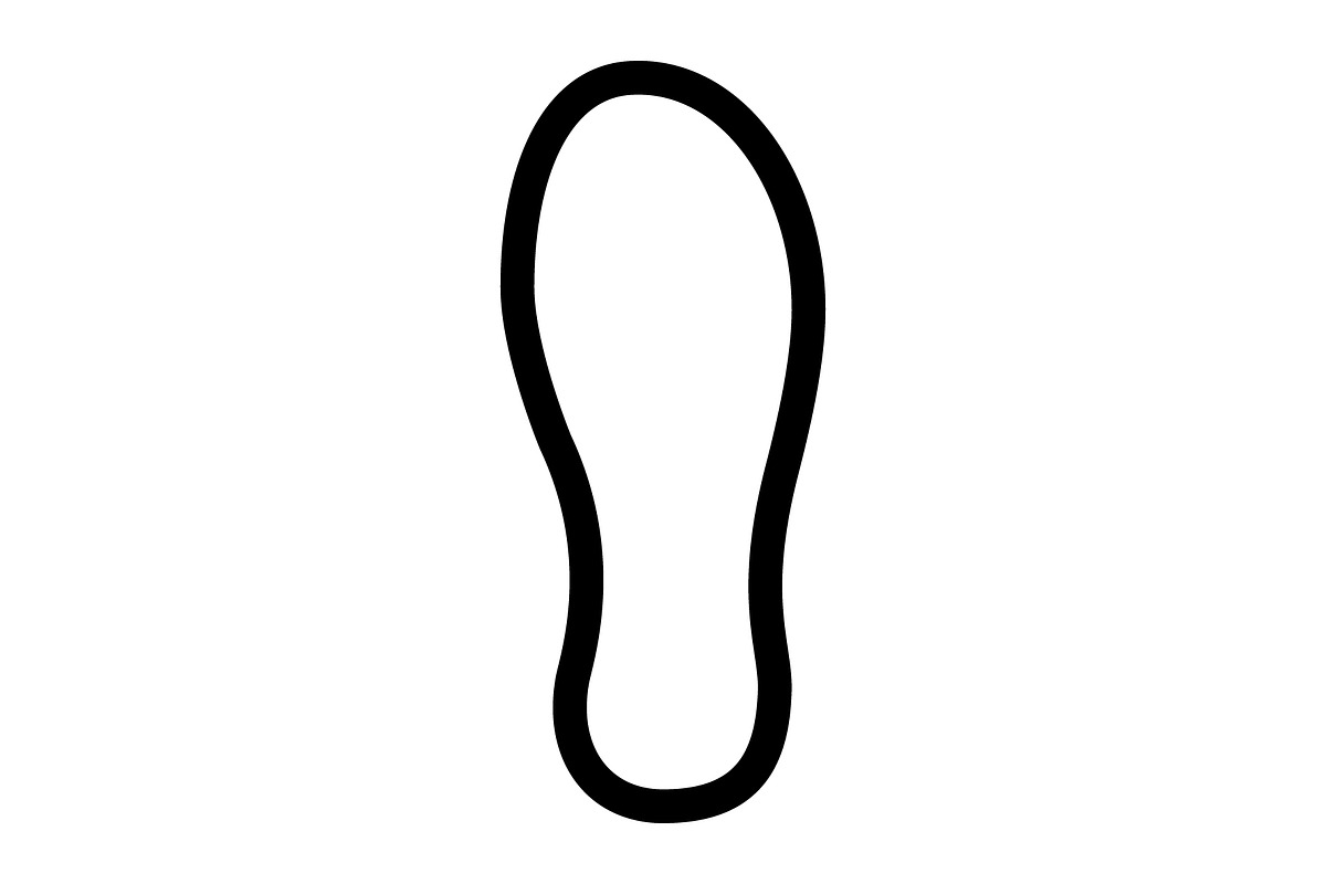 Shoeprint icon design template, an Outline Icon by Sumberpangan (Photo 1 of 3)