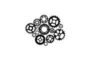 Gear & Cogwheel Silhouette Vector Bu, an Illustration by jahid234 (Thumbnail 39 of 51)