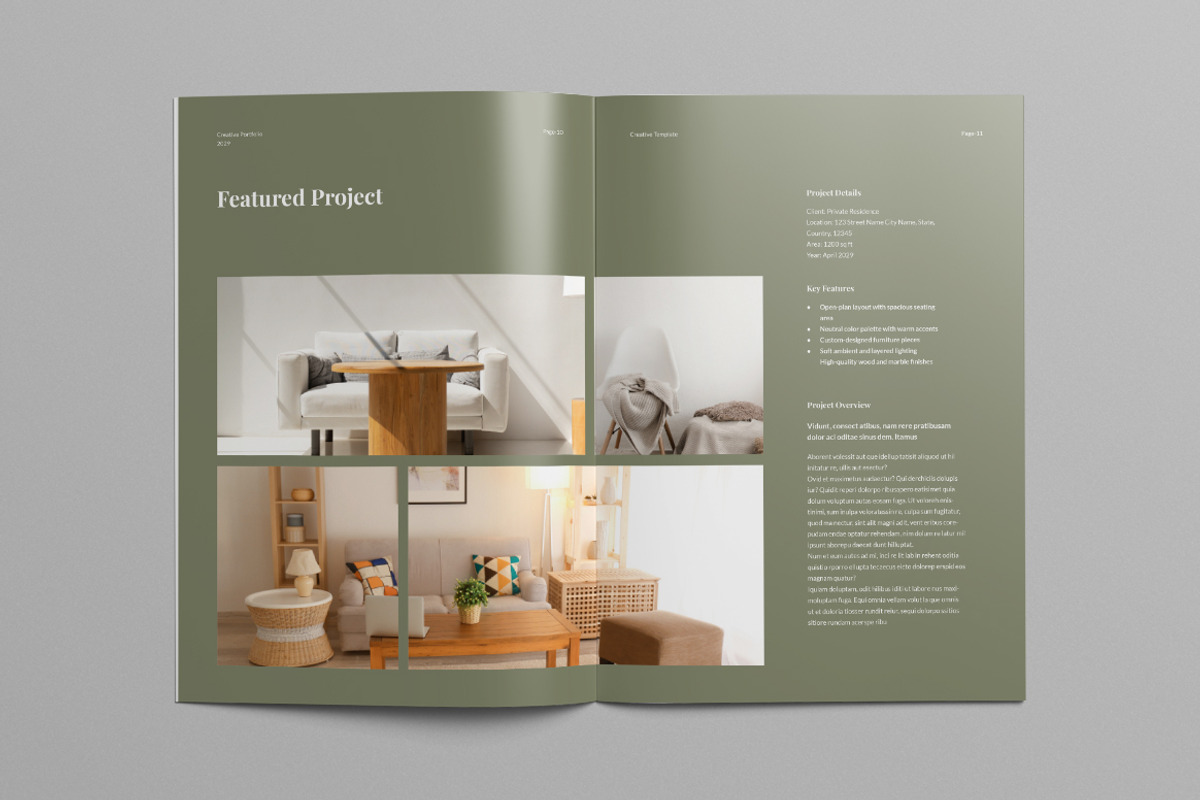 Interior Portfolio Brochure | Canva, a Brochure Template by Pixelpick (Photo 6 of 9)