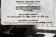 Populaire Typewriter Font & Extras, a Serif Font by Ana's Fonts (Thumbnail 8 of 11)
