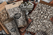 Chocolate Graphics Doodle Patterns, a Pattern Graphic by BALABOLKA (Thumbnail 2 of 7)