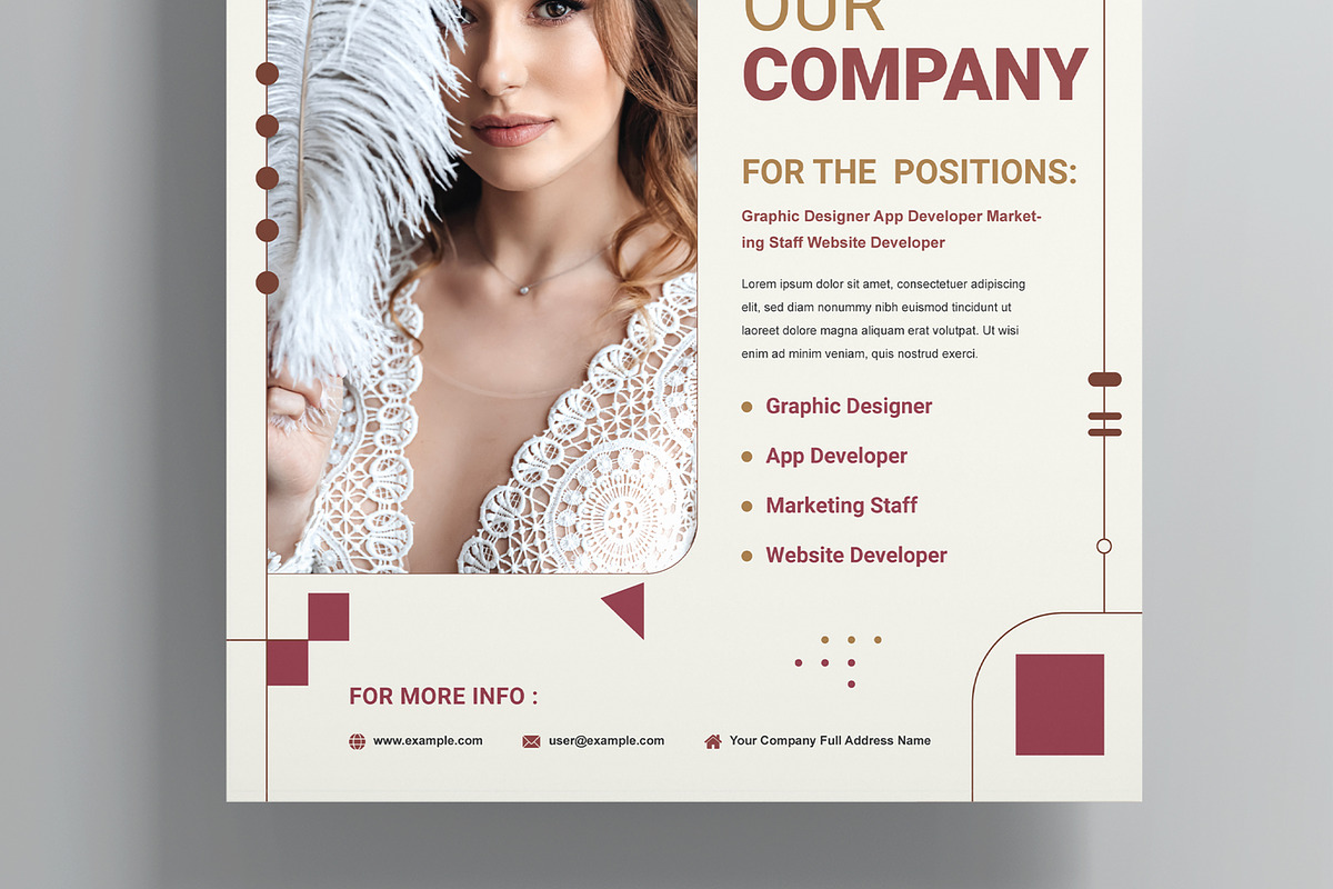 Gradient Hiring Poster Template preview 3