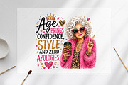 Age Brings Style Glam Grandma, a Seasonal Illustration by Canvas Craft (Thumbnail 5 of 5)
