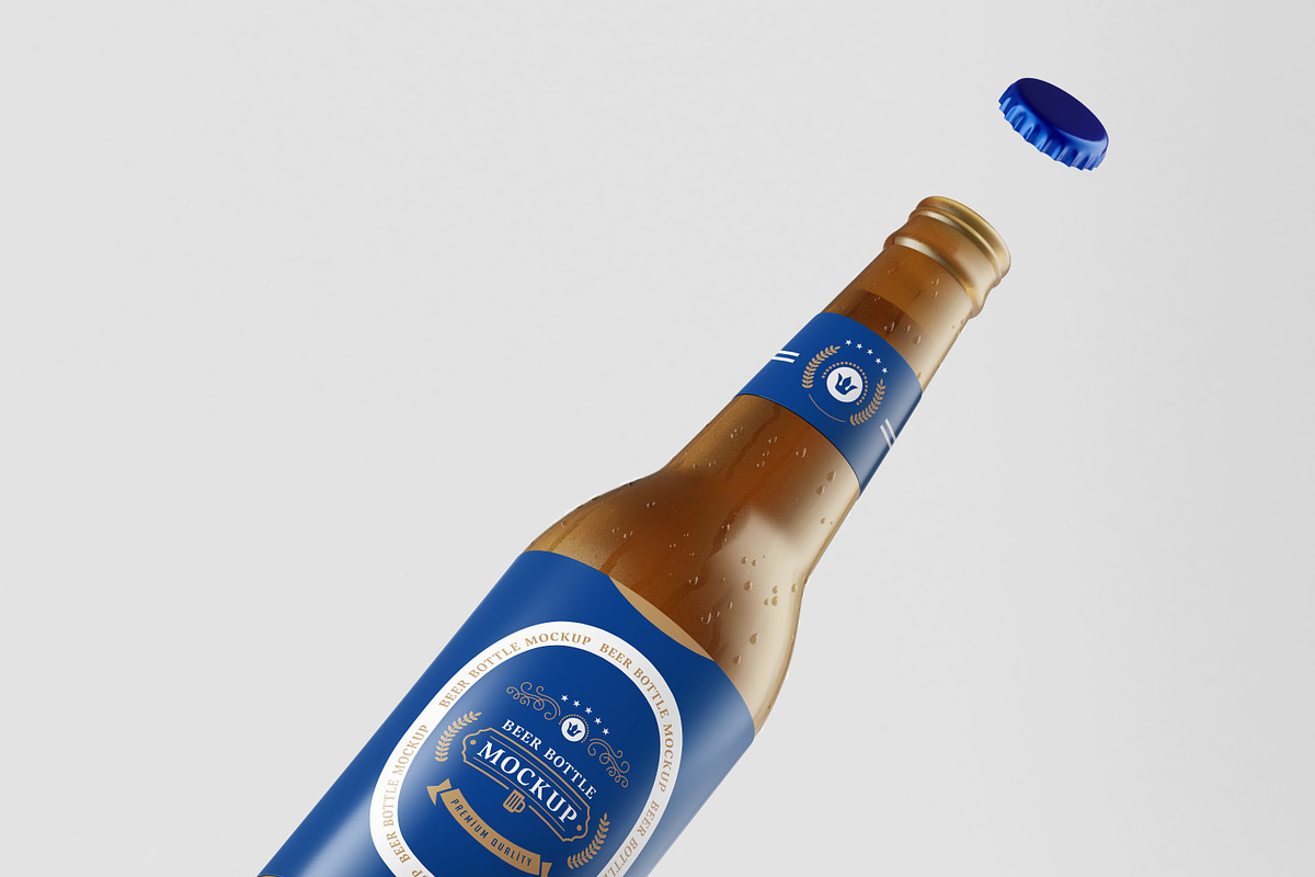 Realistic Beer Bottle Mock-up, a Print Template by Propex (Photo 17 of 19)