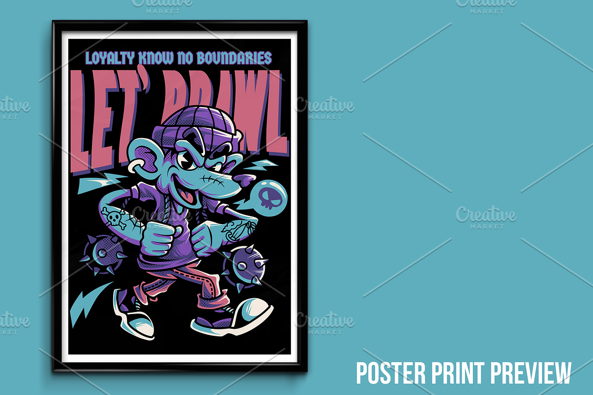 Let's Brawl Illustration, a Person Illustration by badsyxn (Photo 4 of 5)