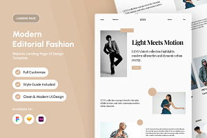Lexy – Modern Editorial Fashion Land, a Landing Page Template by trabaskriya