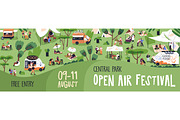 Open-air music fest posters, banner, a Background Graphic by Good Studio (Thumbnail 3 of 11)