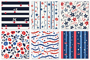 4th of July Patriotic Pattern Bundle, a Texture Illustration by Dream Creation (Thumbnail 3 of 7)