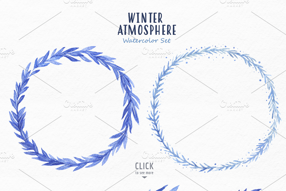 Watercolor winter atmosphere set, an Animal Illustration by TotallypicRF (Photo 4 of 5)