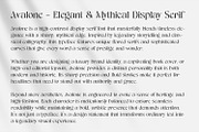 Avalone - Luxury Fantasy Typeface, a Serif Font by OWPictures (Thumbnail 2 of 10)