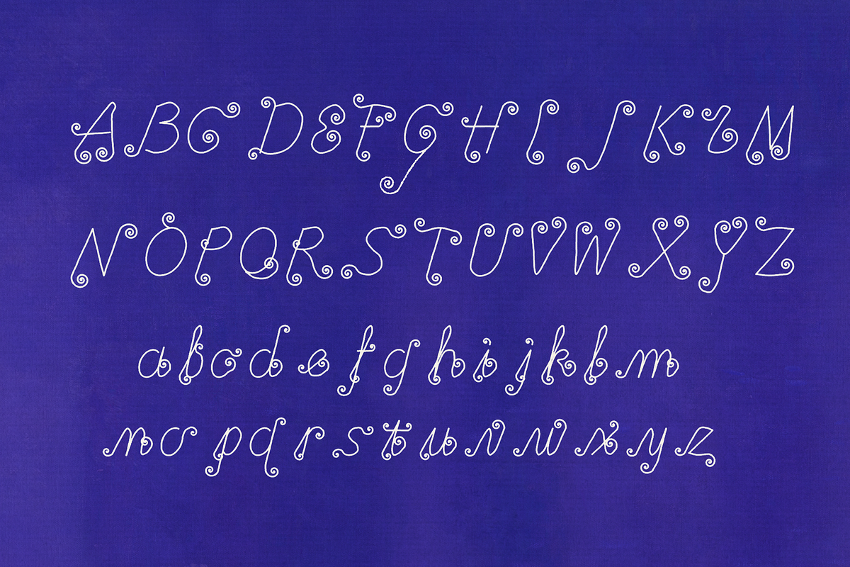 Tendril Tale - Monoline Display Font, a Handwritten Font by Lilithcollageart (Photo 8 of 10)