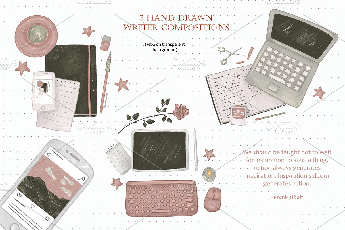 Writer Collection, a Social Media Template by Scarlet Heath Art (Photo 3 of 19)