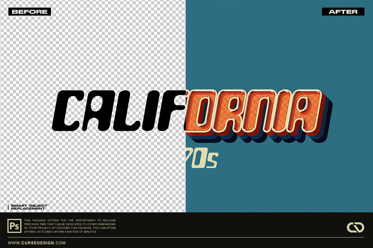 Retro Vintage Text Effects Vol.1, a Layer Style Add-On by Cursedesign