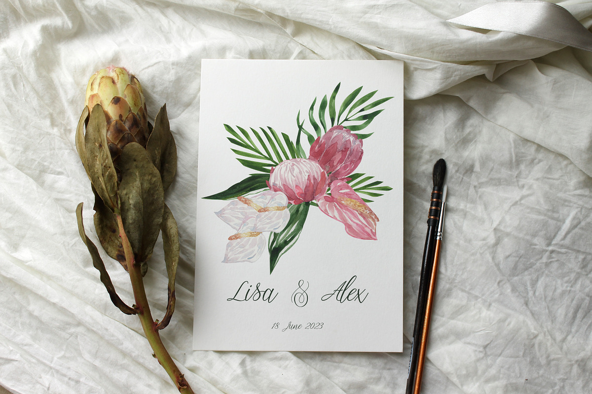 Tropical Boho Garden Plants & Floral, a Decorative Illustration by Catch the Dream Art (Photo 3 of 10)