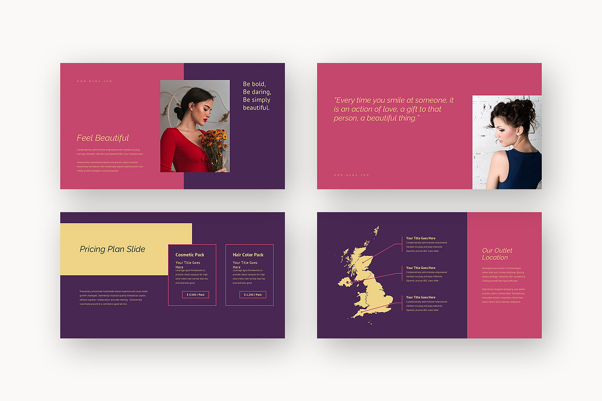 Numa : Beauty Brand Keynote, a Presentation Template by Punkl Camp (Photo 4 of 16)