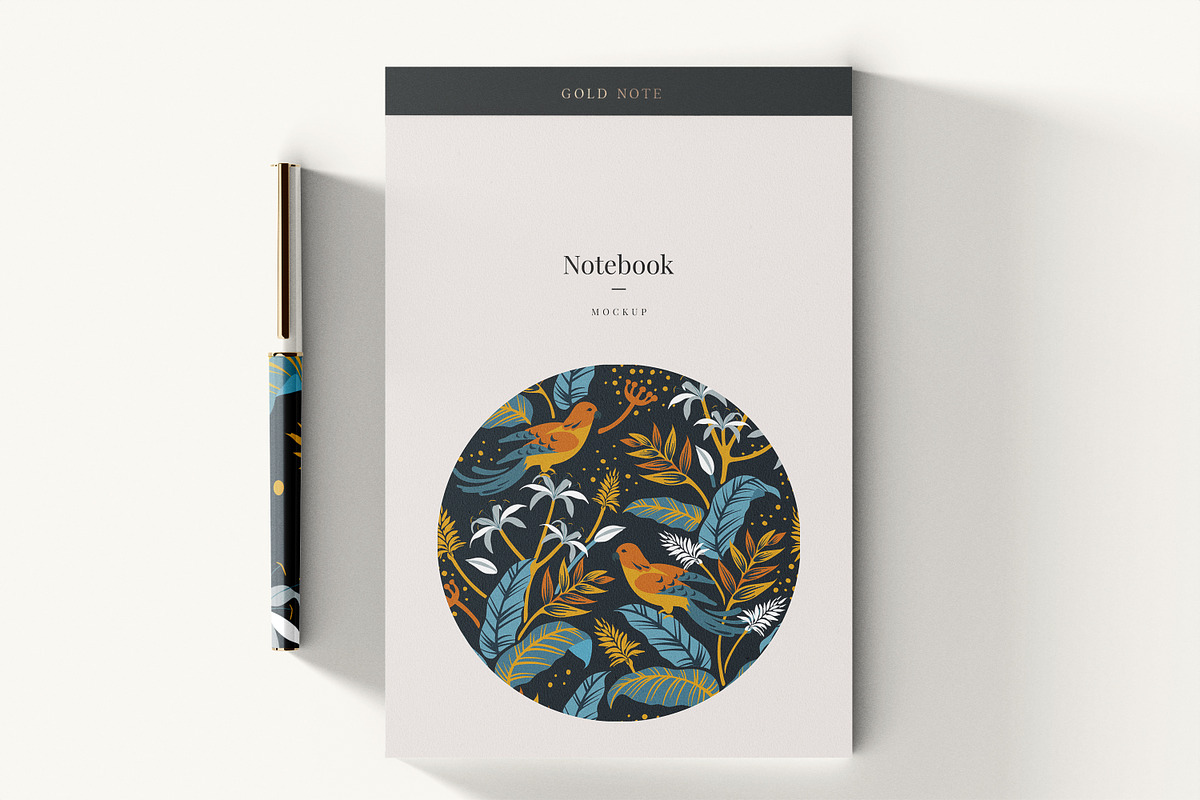 Notepad & Pen Mockup Kit, a Books & Magazine Mockup by Catkie - Digital Art (Photo 7 of 7)