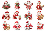 Christmas Mrs Santa Claus, an Illustration by Design Market (Thumbnail 3 of 3)