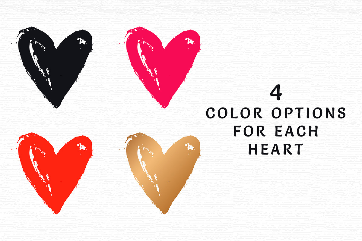 Hand drawn hearts. Big collection., a Decorative Illustration by JuliaMalinovskaya (Photo 5 of 10)