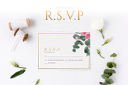Eucalyptus & Gold Wedding Suite, an Invitation Template by Azka Creative (Thumbnail 5 of 8)