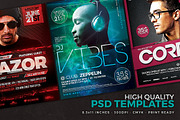 12 DJ Event Flyers + FB Covers, a Flyer Template by Graphicdome (Thumbnail 2 of 5)