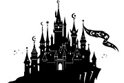 Fantasy Castle Silhouette, an Object Graphic by Creativeshirt (Thumbnail 14 of 20)