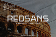 Redsans, a Sans Serif Font by 24Design Studios (Thumbnail 1 of 6)