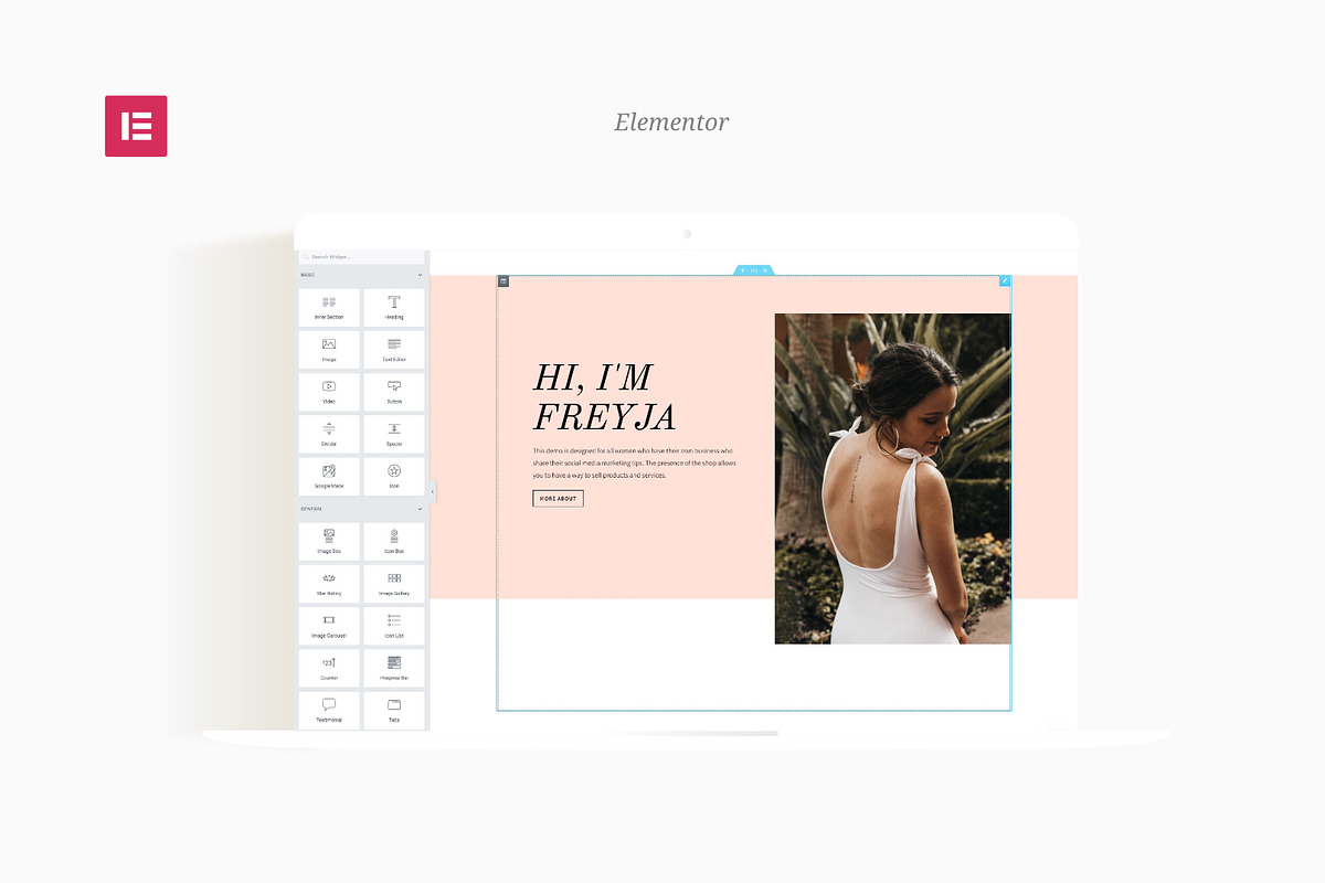 Freyja - Woman Entrepreneur Theme, a WordPress Template by Sparrow & Snow Themes (Photo 2 of 11)