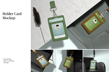 ID Card Holder Mockup