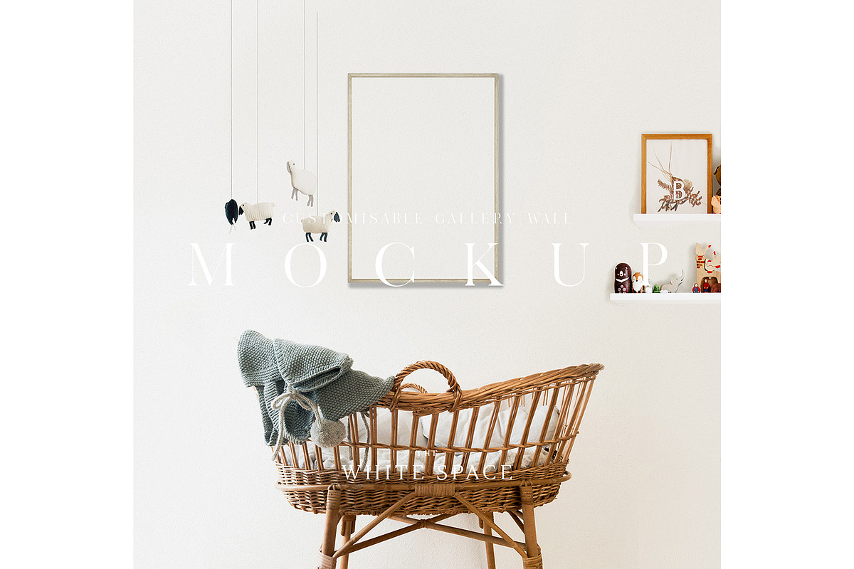 Nursery Mockup Frame Customisable, a Print Template by The White Space Co. (Photo 3 of 8)
