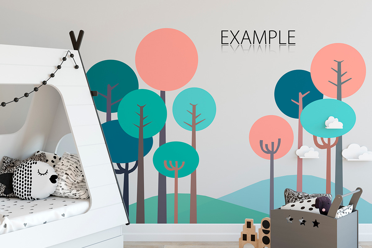 KIDS WALL & FRAMES Mockup Bundle - 3, a Print Template by Yuri-U (Photo 11 of 33)