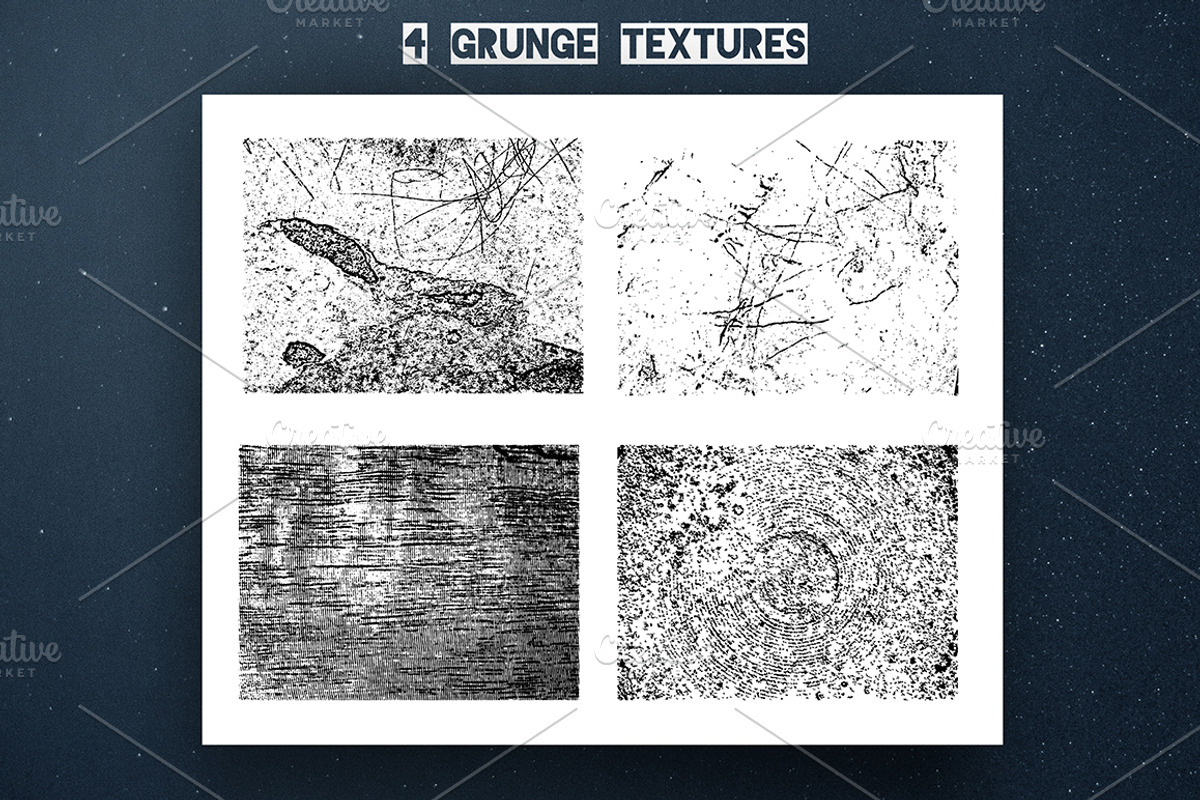 Grunge Love. Valentine's Set, a Texture Illustration by Trapezoid (Photo 8 of 8)