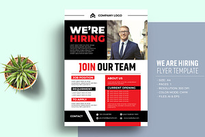 We Are Hiring Job Flyer Template