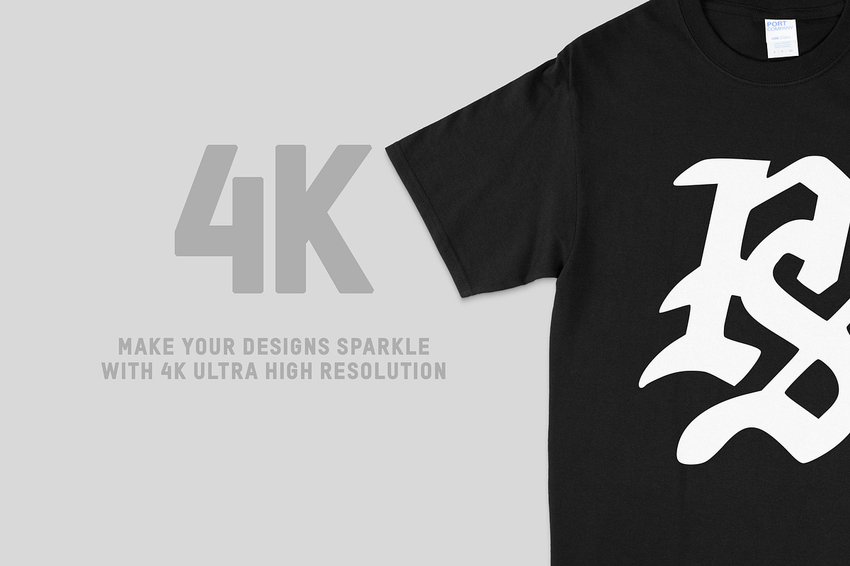 Port & Company 54 Core T-Shirt Mocks, a Shirt Mockup by Pixel Sauce™ (Photo 3 of 7)