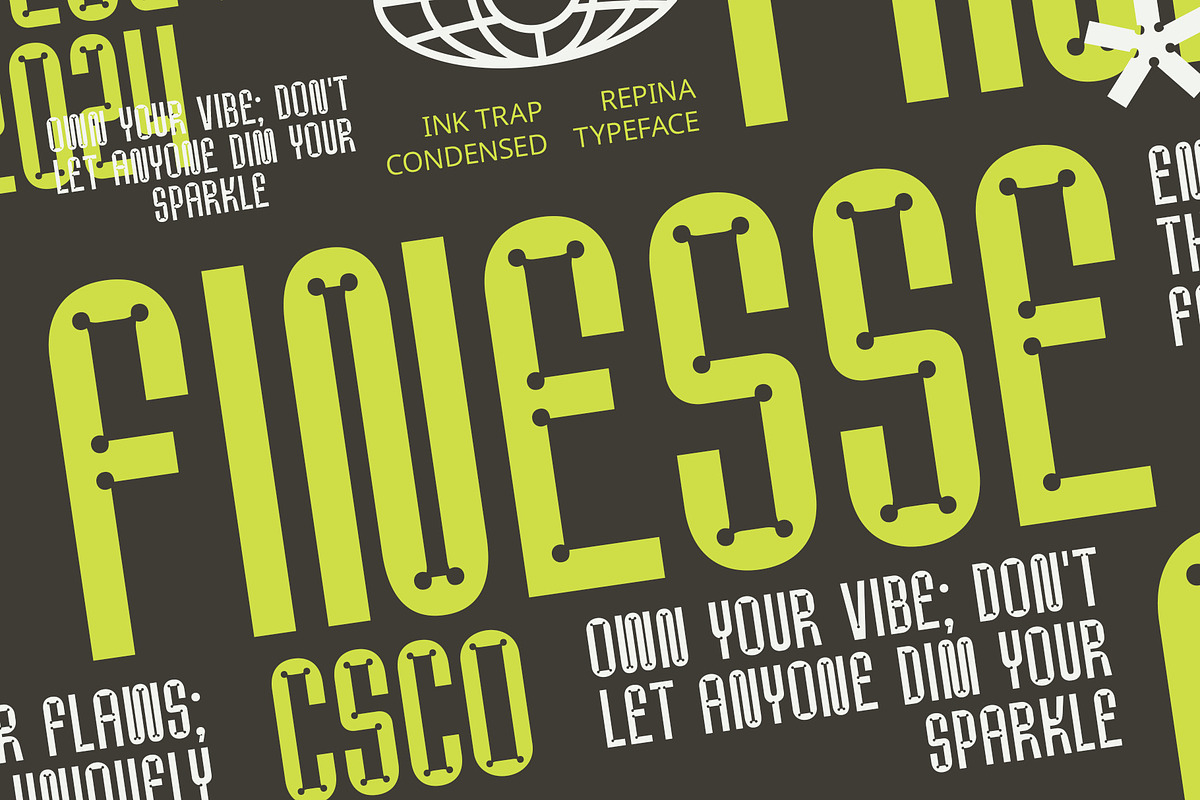 Repina – Inktrap Font, a Sans Serif Font by Craft Supply Co. (Photo 3 of 8)