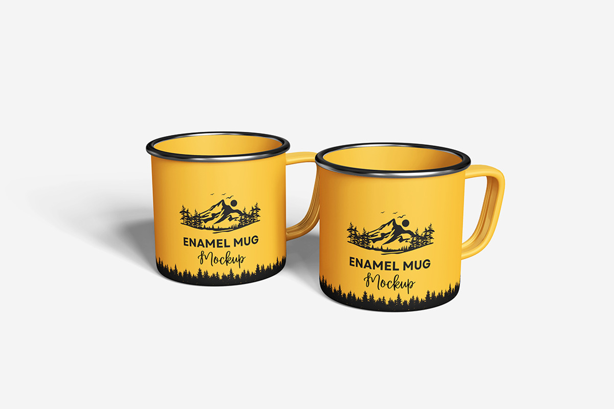 Enamel Mug Mockup, a Cups & Container Mockup by bimockup (Photo 3 of 6)