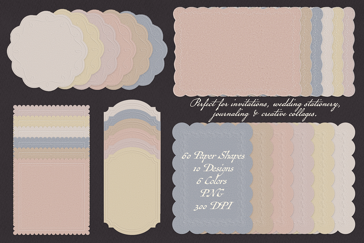 Valencia - Embossed Papers & Frames, a Texture Graphic by lerinartstudio (Photo 5 of 13)