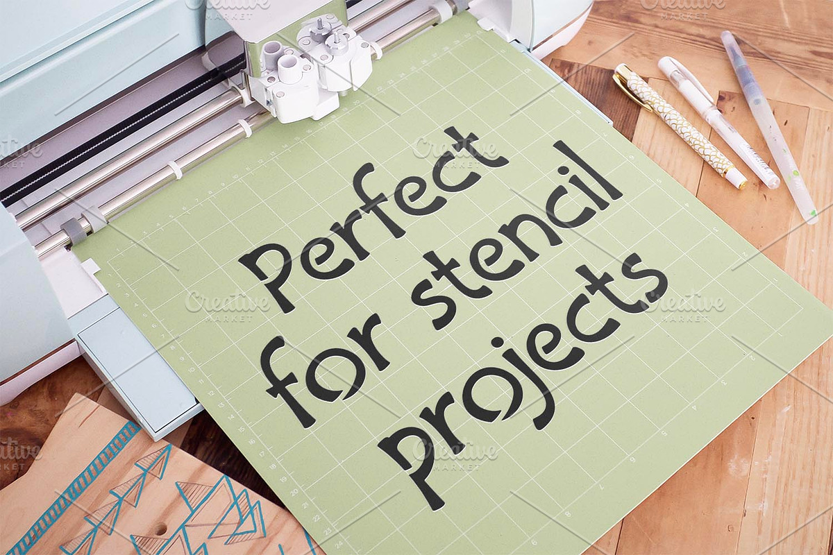 Repad Stencil, a Serif Font by Digital Typeface Studio (Photo 3 of 5)