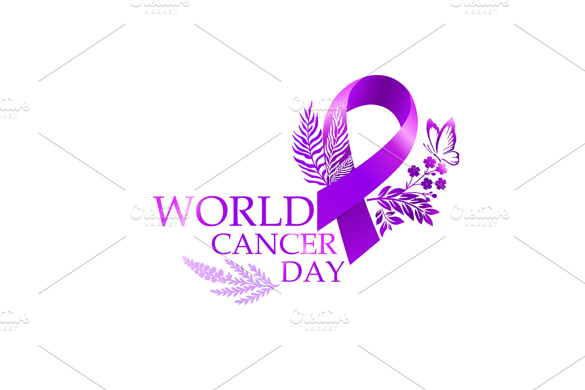 violet cancer ribbon or badge icon, an Object Illustration by Nenahliadava Design