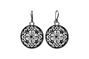 Teardrop Filigree Earrings SVG, an Object Graphic by jahid234 (Thumbnail 5 of 13)