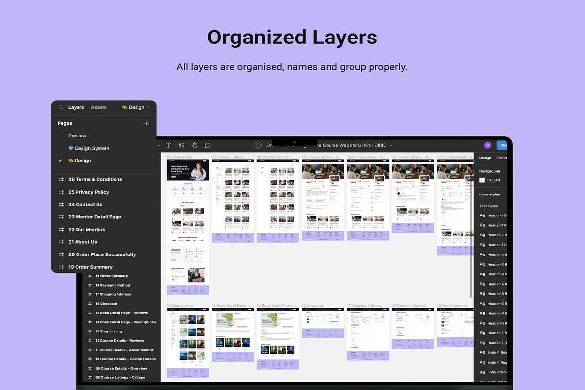 Elearning Online Course Web UI Kit, an UI Kit Template by Creative Perspective (Photo 3 of 8)