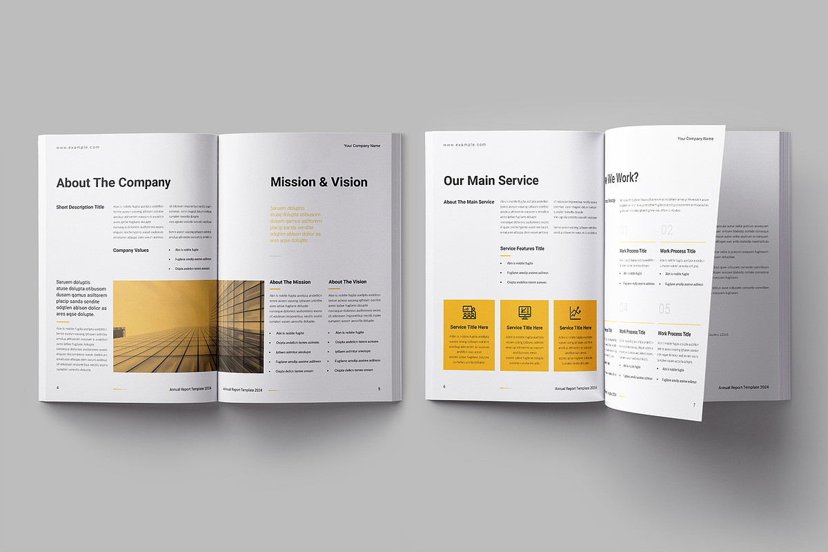 Annual Report Template, a Brochure Template by ElvinPrint (Photo 3 of 8)