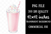 Watercolor Valentine's Day Food Png, an Illustration by Designking (Thumbnail 4 of 5)
