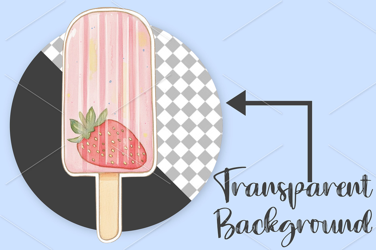 Watercolor Summer Beach Clipart PNG, a Seasonal Illustration by Canvas Craft (Photo 2 of 10)