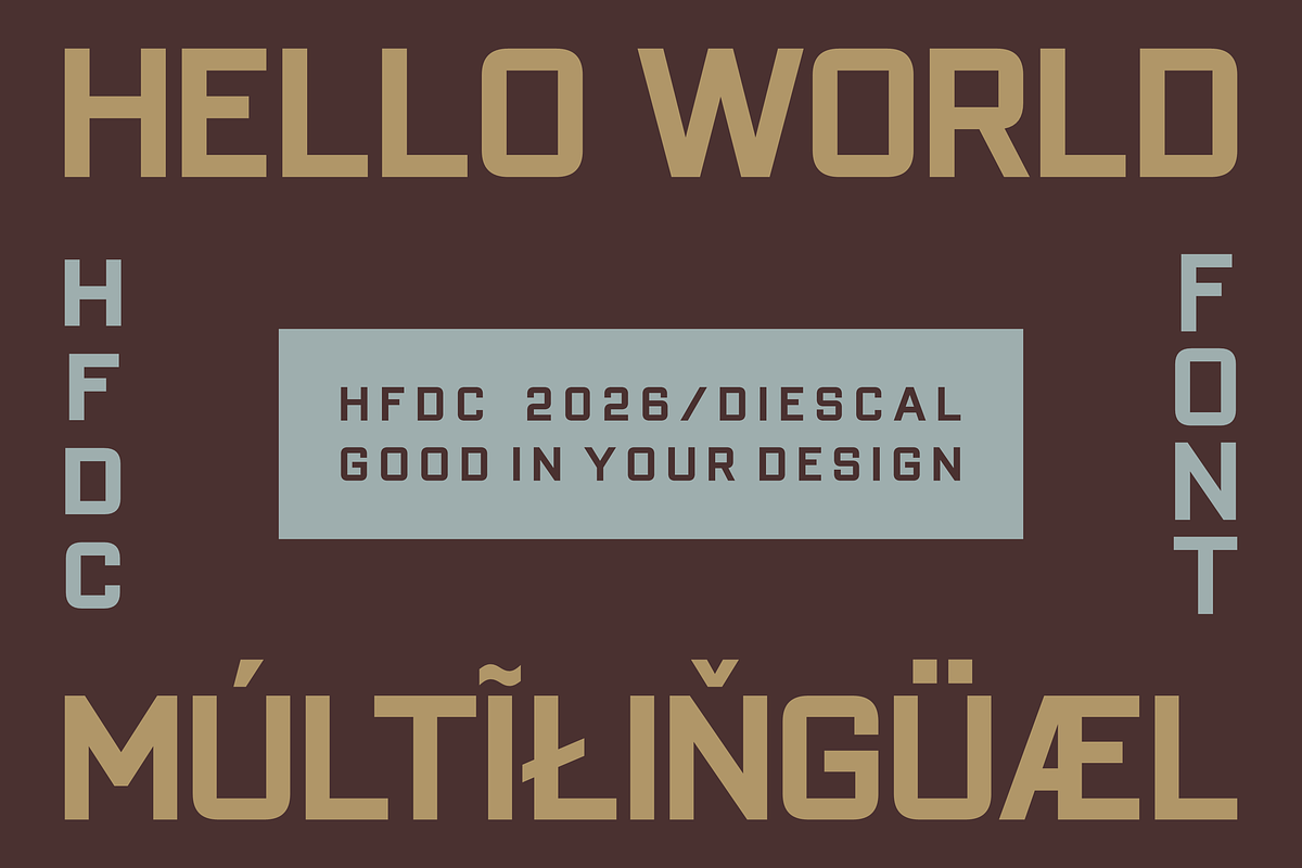 Diescal Typeface, a Sans Serif Font by 24Design Studios (Photo 8 of 9)