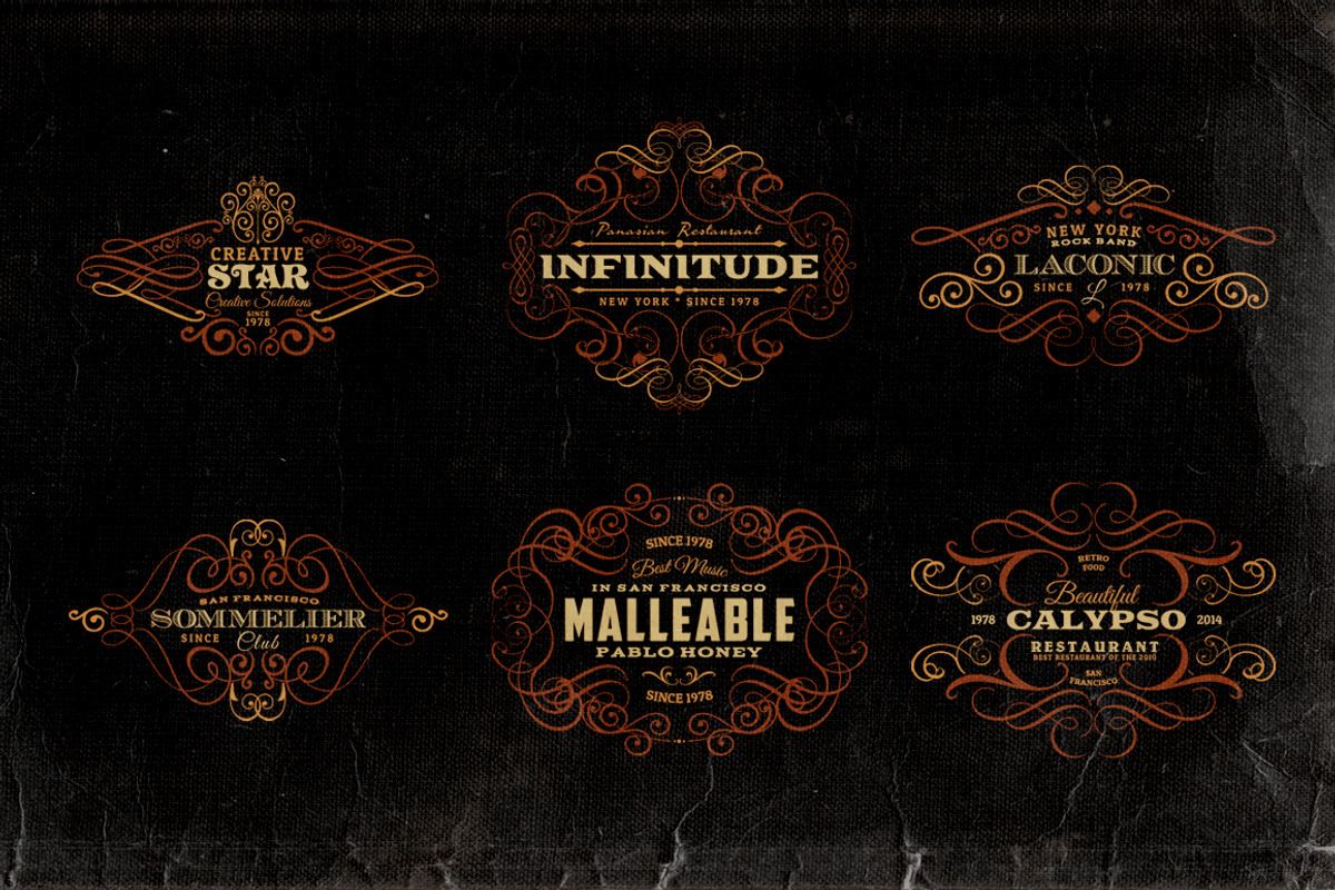 Ornamental Headers & Frames v.2 preview 3