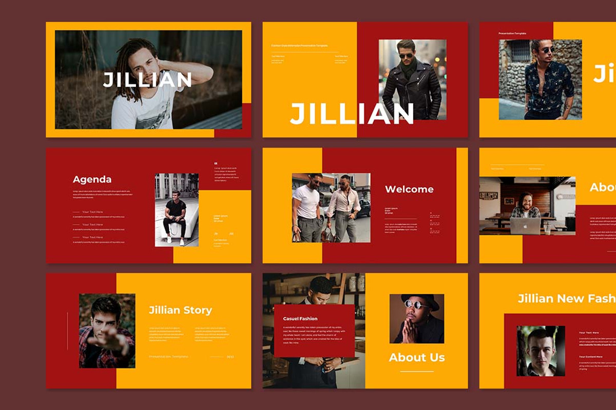 Jillian Presentation Template, a Presentation Template by Analogous Temp (Photo 2 of 5)