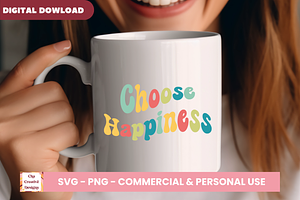 Choose Happiness SVG Cut Files