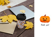 Happy Halloween - watercolor clipart, a Decorative Illustration by MilaCreator (Thumbnail 7 of 7)