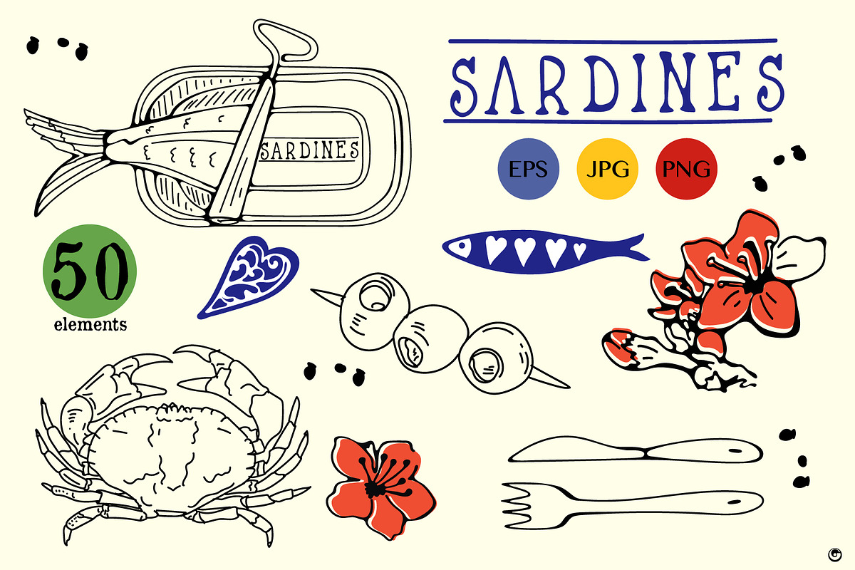 Sardines, a Food Illustration by Olillia (Photo 4 of 6)
